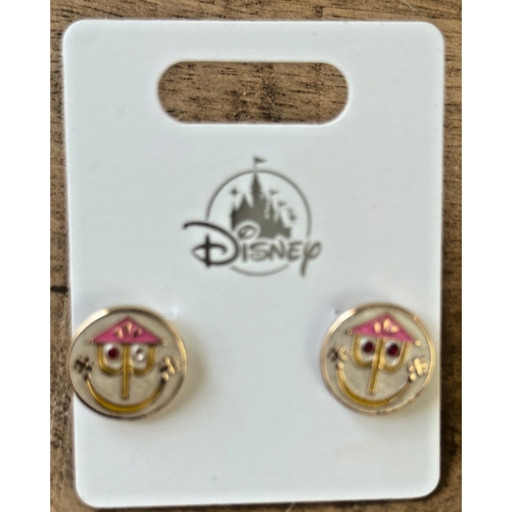 Disney Parks 2026 It's A Small World Ride Earrings Posts Clock